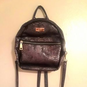 BCBG PARIS LEATHER BACKPACK